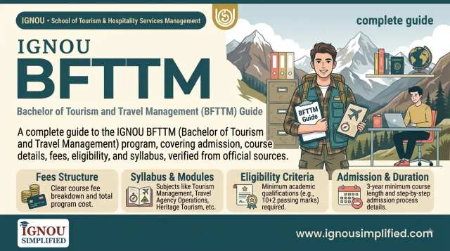 IGNOU BFTTM 2026: Eligibility, Fees, Syllabus & FYUP Guide