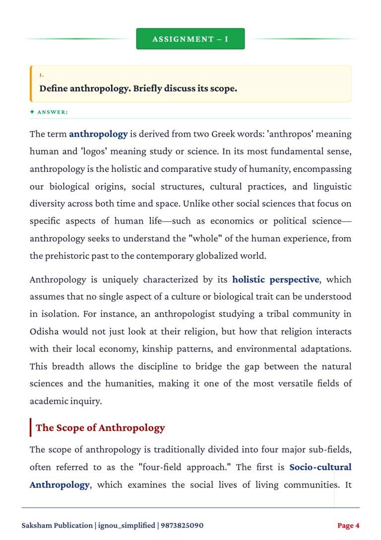 IGNOU BANC-131 SOLVED ASSIGNMENT 2026-27 IN ENGLISH (Anthropology and Research Methods) — BANC-131 IGNOU PDF download (2)