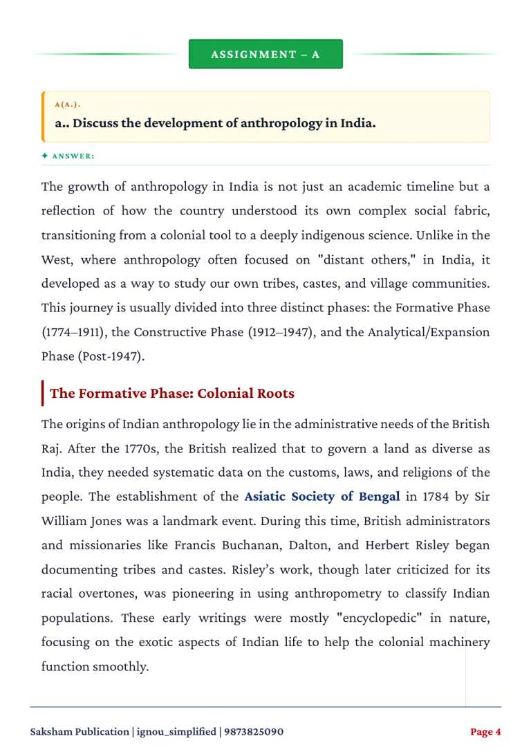 IGNOU BANC-133 SOLVED ASSIGNMENT 2026-27 IN ENGLISH (Fundamentals of Social and Cultural Anthropology) — BANC-133 IGNOU PDF download (2)