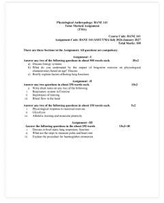 IGNOU BANE-141 SOLVED ASSIGNMENT 2026-27 IN ENGLISH (Physiological Anthropology) thumbnail 1 — IGNOU PDF download