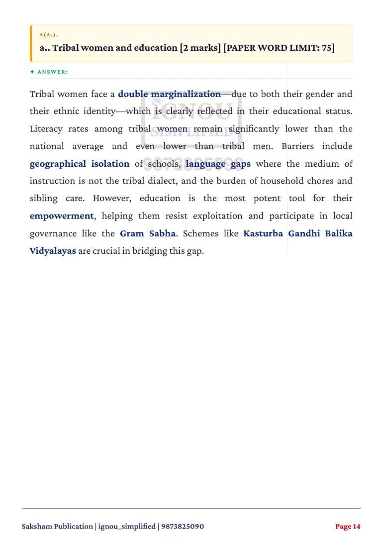 IGNOU BANE-143 SOLVED ASSIGNMENT 2026-27 IN ENGLISH (Tribal Cultures of India) — BANE-143 IGNOU PDF download (3)