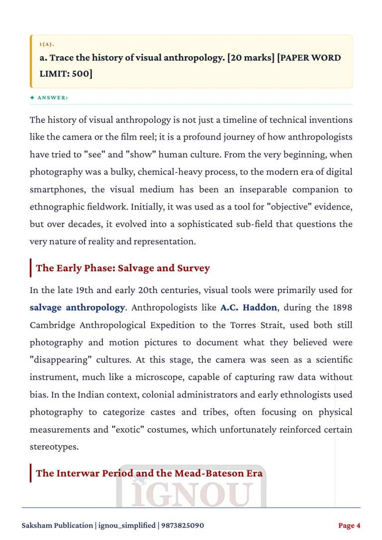IGNOU BANE-144 SOLVED ASSIGNMENT 2026-27 IN ENGLISH (Visual Anthropology) — BANE-144 IGNOU PDF download (2)