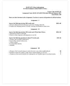 IGNOU BANE-147 SOLVED ASSIGNMENT 2026-27 IN ENGLISH (Urban Anthropology) thumbnail 1 — IGNOU PDF download