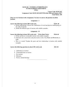 IGNOU BANS-183 SOLVED ASSIGNMENT 2026-27 IN ENGLISH (Tourism Anthropology) thumbnail 1 — IGNOU PDF download