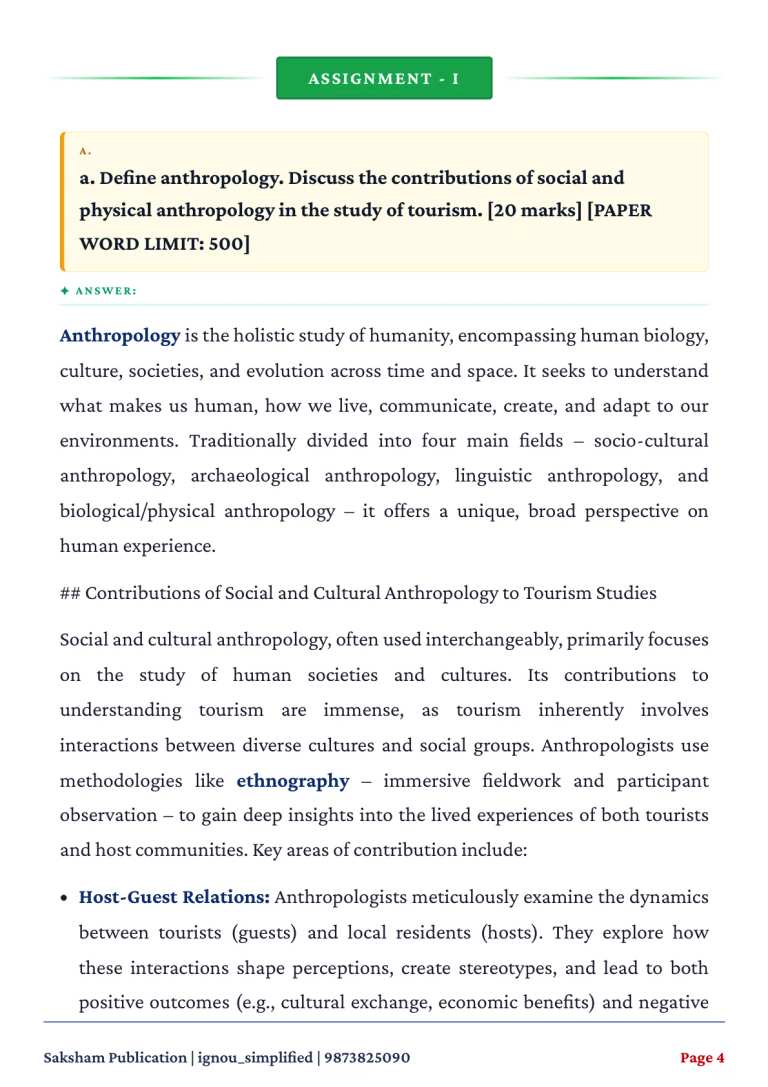 IGNOU BANS-183 SOLVED ASSIGNMENT 2026-27 IN ENGLISH (Tourism Anthropology) — BANS-183 IGNOU PDF download (2)