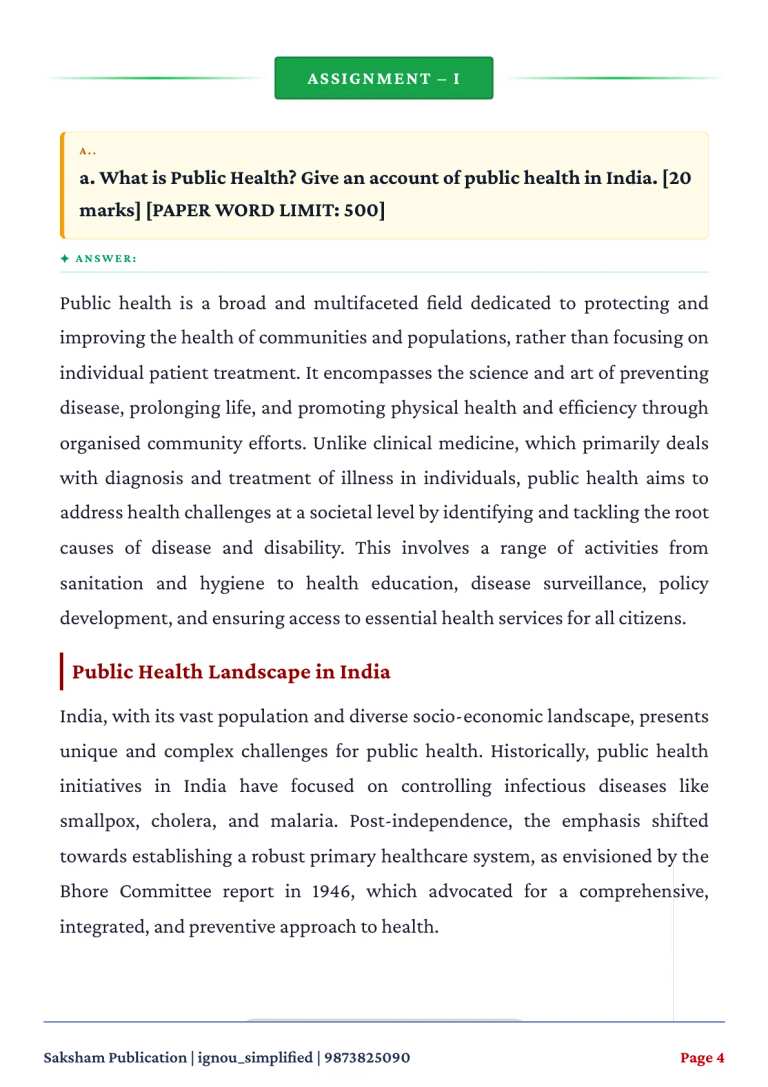 IGNOU BANS-184 SOLVED ASSIGNMENT 2026-27 IN ENGLISH (Public Health and Epidemiology) — BANS-184 IGNOU PDF download (2)