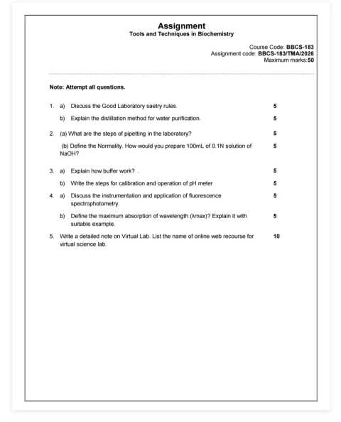 BBCS-183 SOLVED ASSIGNMENT 2026-27 ENGLISH MEDIUM — BBCS-183 IGNOU PDF download