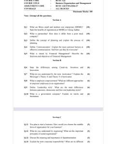 IGNOU BCOC-132 SOLVED ASSIGNMENT 2026-27 IN ENGLISH (Business Organisation And Management) thumbnail 1 — IGNOU PDF download