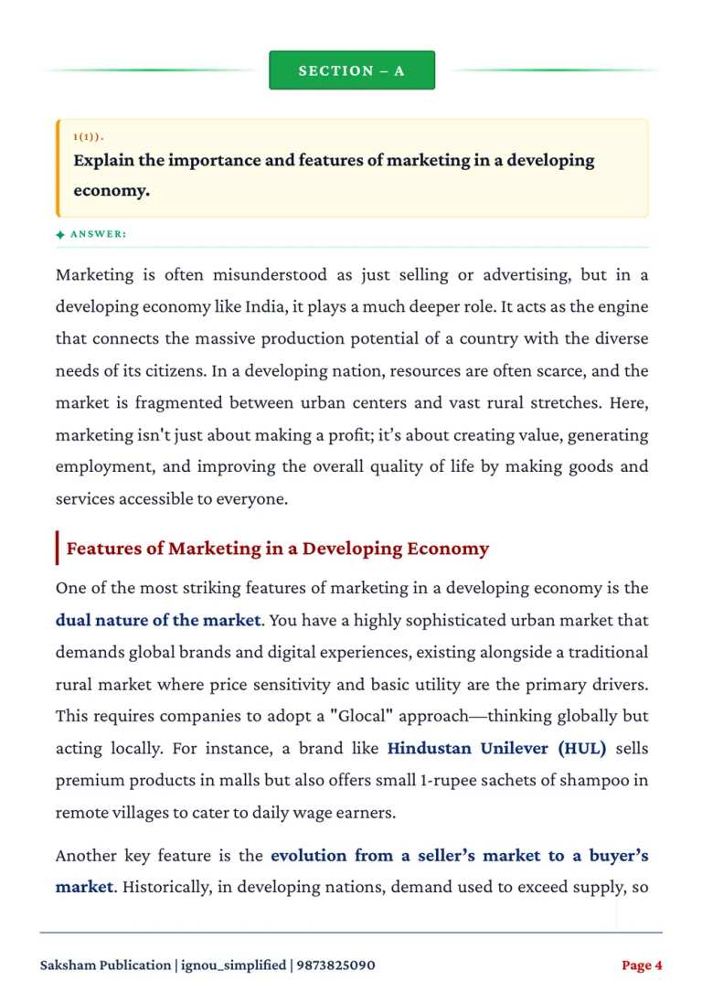 IGNOU BCOE-141 SOLVED ASSIGNMENT 2026-27 IN ENGLISH (Principles Of Marketing) — BCOE-141 IGNOU PDF download (2)
