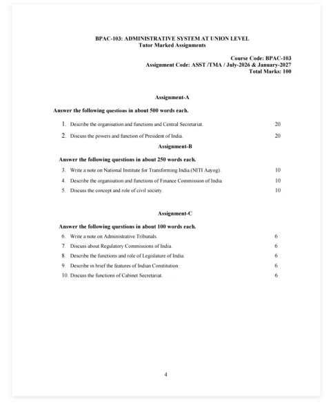 BPAC-103 SOLVED ASSIGNMENT 2026-27 ENGLISH MEDIUM — BPAC-103 IGNOU PDF download