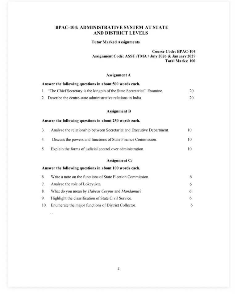 IGNOU BPAC-104 SOLVED ASSIGNMENT 2026-27 IN ENGLISH (BPAC-104) — BPAC-104 IGNOU PDF download (1)