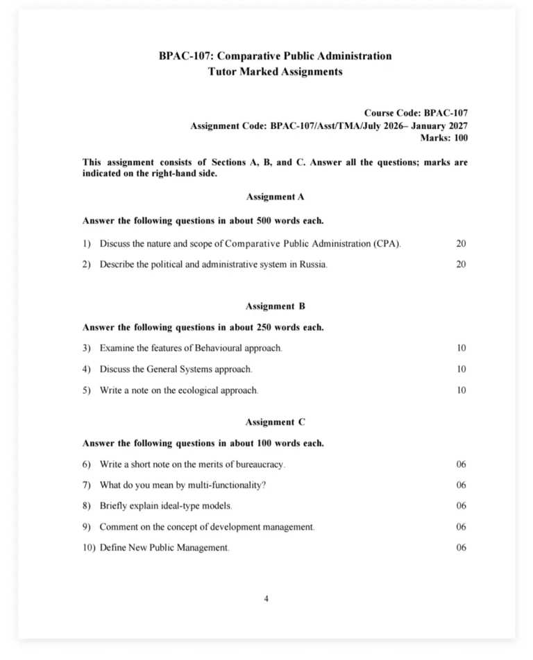 IGNOU BPAC-107 SOLVED ASSIGNMENT 2026-27 IN ENGLISH (BPAC-107) — BPAC-107 IGNOU PDF download (1)