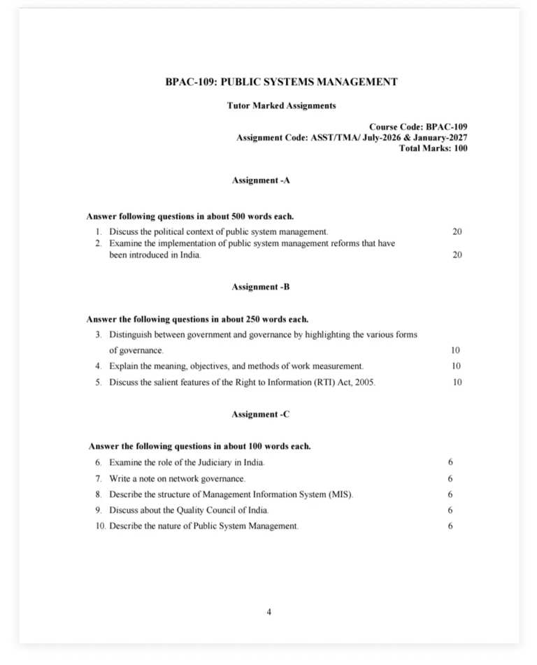 BPAC-109 SOLVED ASSIGNMENT 2026-27 ENGLISH MEDIUM — BPAC-109 IGNOU PDF download (1)