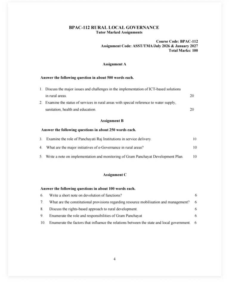 IGNOU BPAC-112 SOLVED ASSIGNMENT 2026-27 IN ENGLISH (BPAC-112) — BPAC-112 IGNOU PDF download (1)
