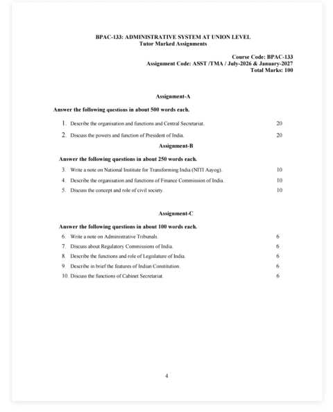 BPAC-133 SOLVED ASSIGNMENT 2026-27 ENGLISH MEDIUM — BPAC-133 IGNOU PDF download