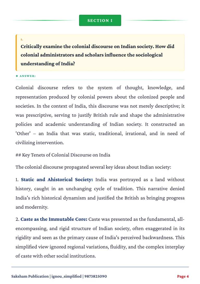 IGNOU BSOC-102 SOLVED ASSIGNMENT 2026-27 IN ENGLISH (Sociology of India- I) — BSOC-102 IGNOU PDF download (2)