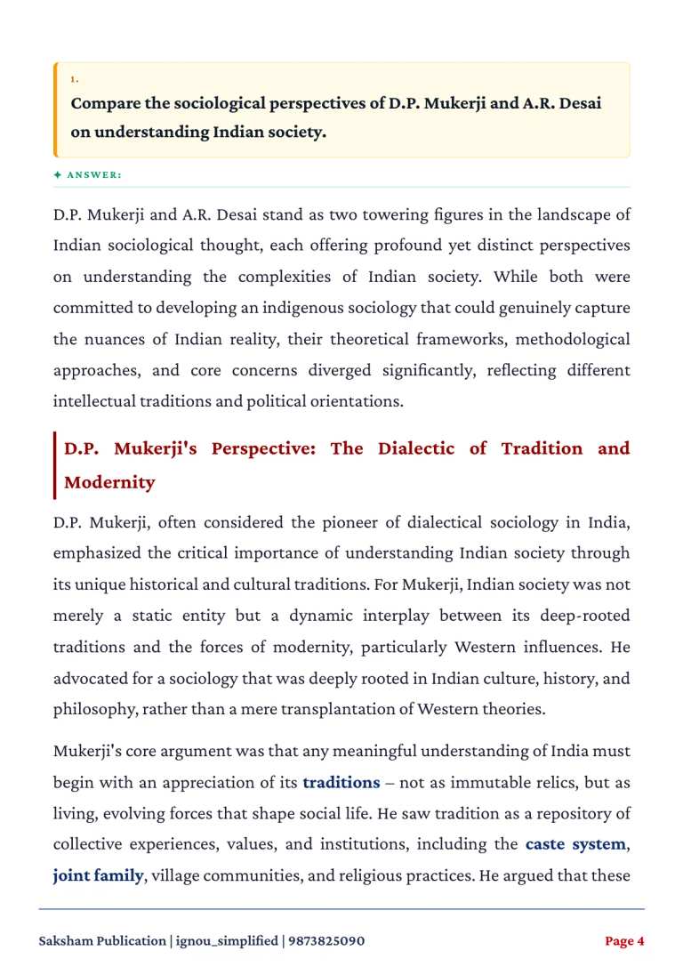 IGNOU BSOE-142 SOLVED ASSIGNMENT 2026-27 IN ENGLISH (Indian Sociological Traditions) — BSOE-142 IGNOU PDF download (2)
