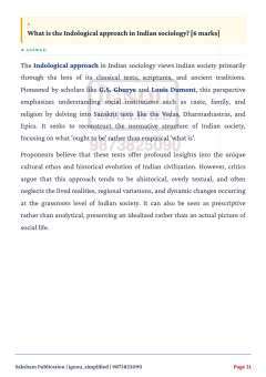IGNOU BSOE-142 SOLVED ASSIGNMENT 2026-27 IN ENGLISH (Indian Sociological Traditions) thumbnail 4 — IGNOU PDF download