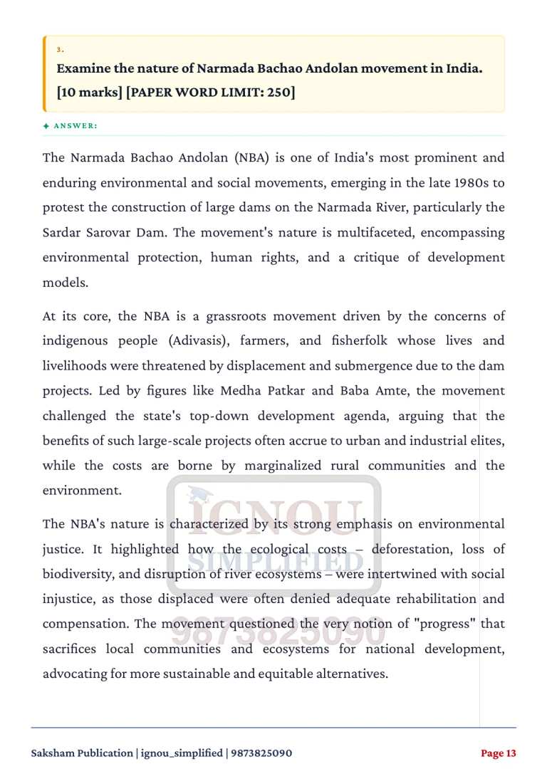 IGNOU BSOE-143 SOLVED ASSIGNMENT 2026-27 IN ENGLISH (Environmental Sociology) — BSOE-143 IGNOU PDF download (3)