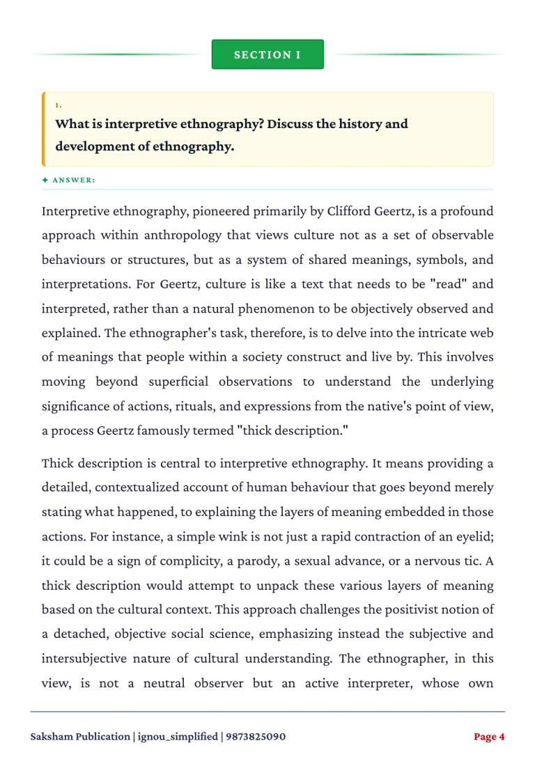 IGNOU BSOE-144 SOLVED ASSIGNMENT 2026-27 IN ENGLISH (Reading Ethnographies) — BSOE-144 IGNOU PDF download (2)