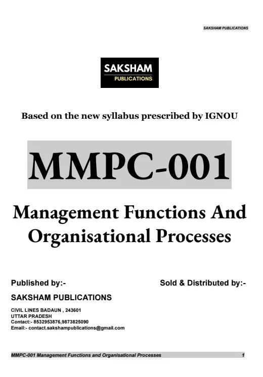 IGNOU MBA MMPC-001 GUESS PAPER IN ENGLISH — MMPC-001 IGNOU PDF download (1)