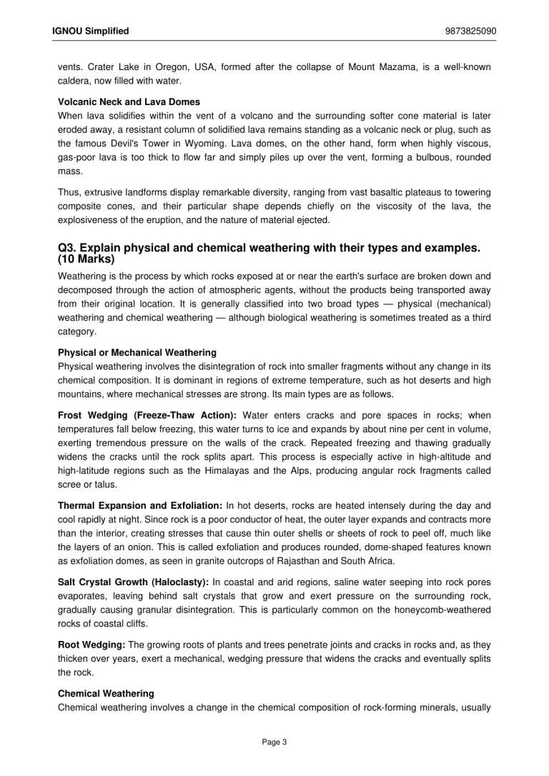 IGNOU MGG-002 SOLVED ASSIGNMENT 2026-27 IN ENGLISH (Geomorphology) — MGG-002 IGNOU PDF download (2)