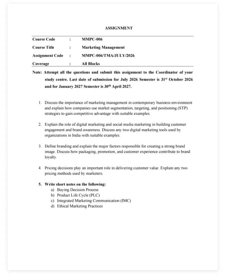 MMPC-006 SOLVED ASSIGNMENT 2026-27 ENGLISH MEDIUM — MMPC-006 IGNOU PDF download (1)