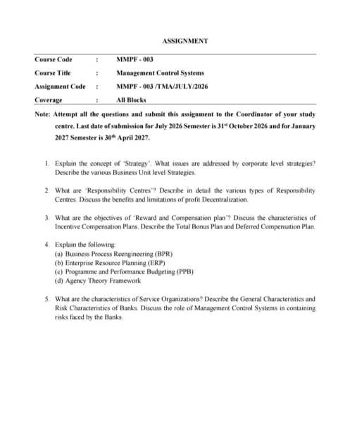 MMPF-003 SOLVED ASSIGNMENT 2026-27 ENGLISH MEDIUM — MMPF-003 IGNOU PDF download